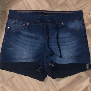 Joe Boxer denim stretchy shorts.